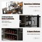 55-Inch Buffet Sideboard with 8-Bottle Wine Racks and Wine Glass Holders